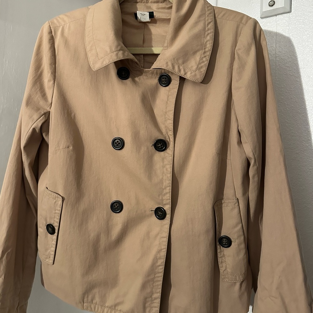 Jcrew Cropped Trench Coat size 12